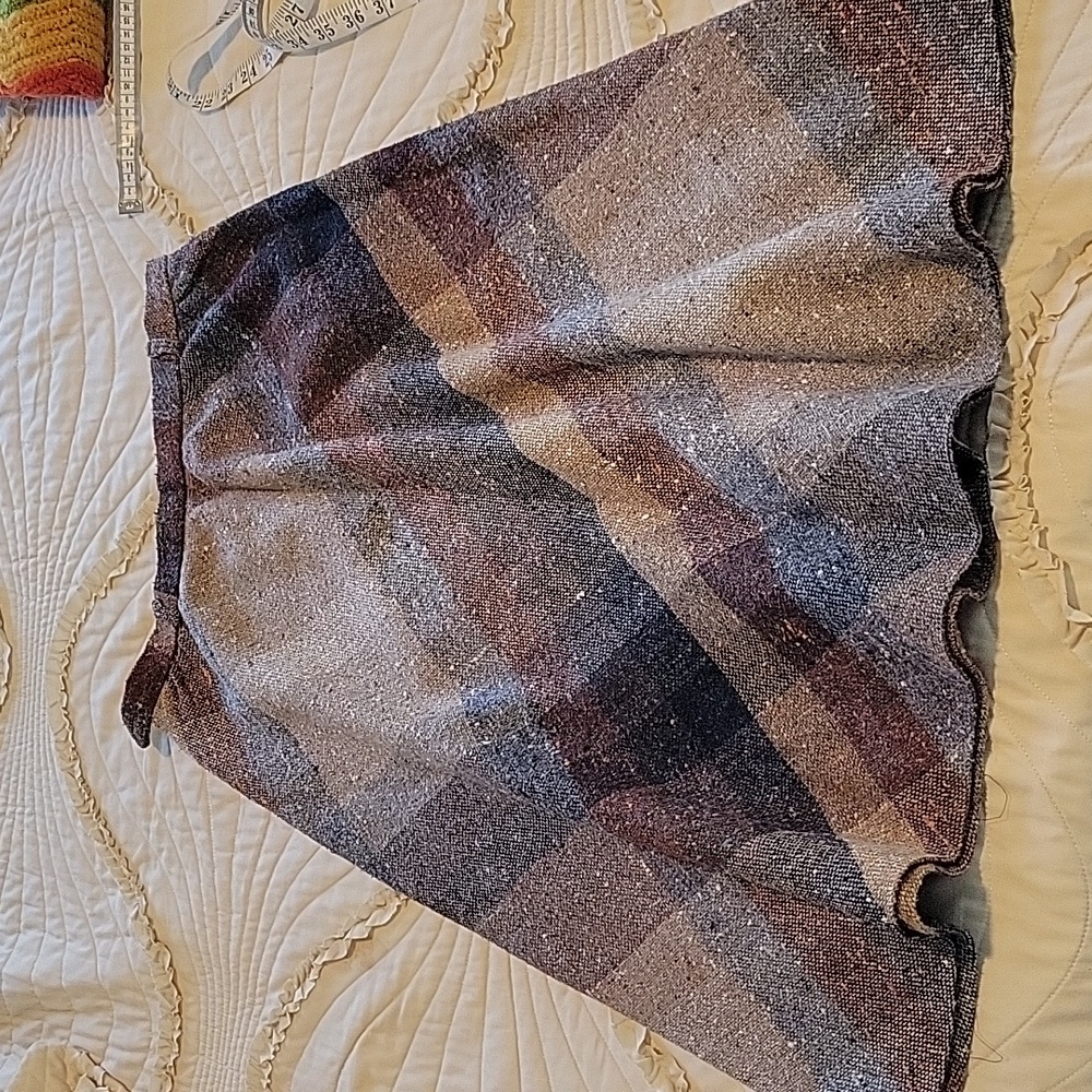 Women's Plaid A-line Skirt - Small